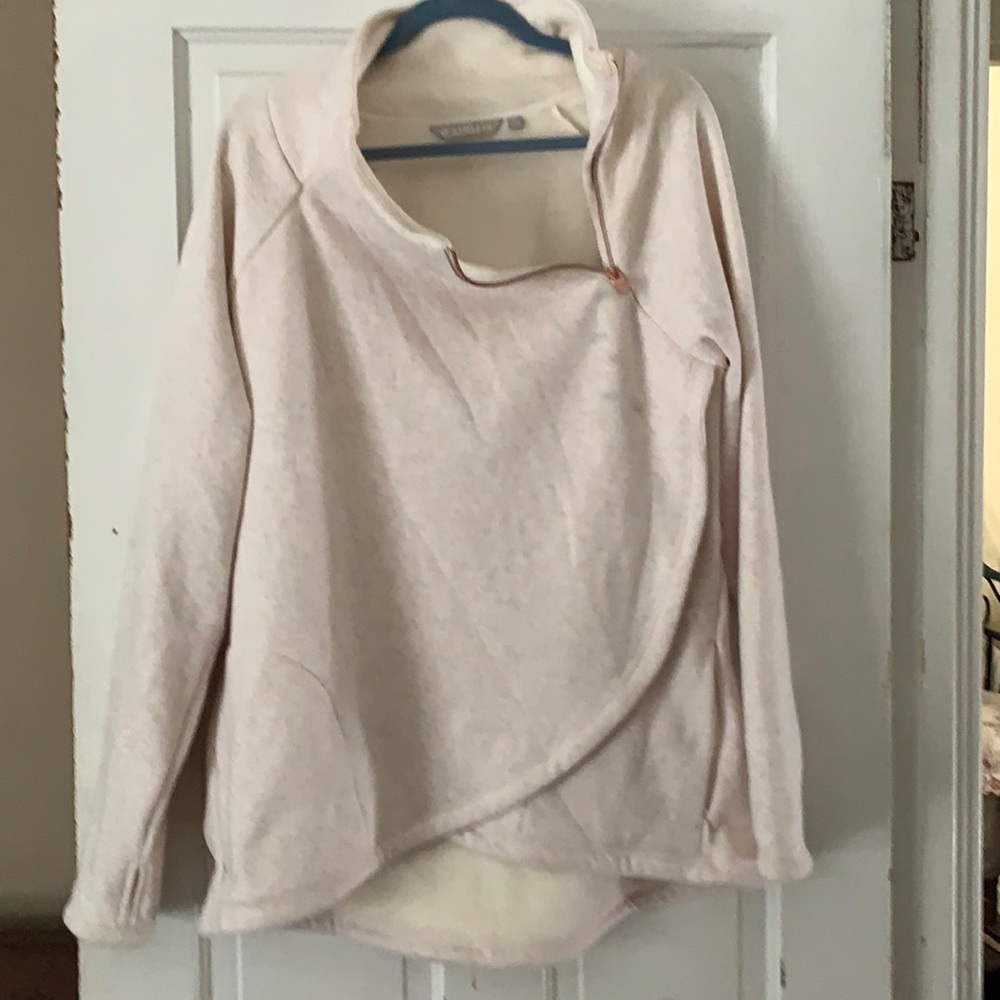 Athleta Cozy Karma asymmetrical Pullover
